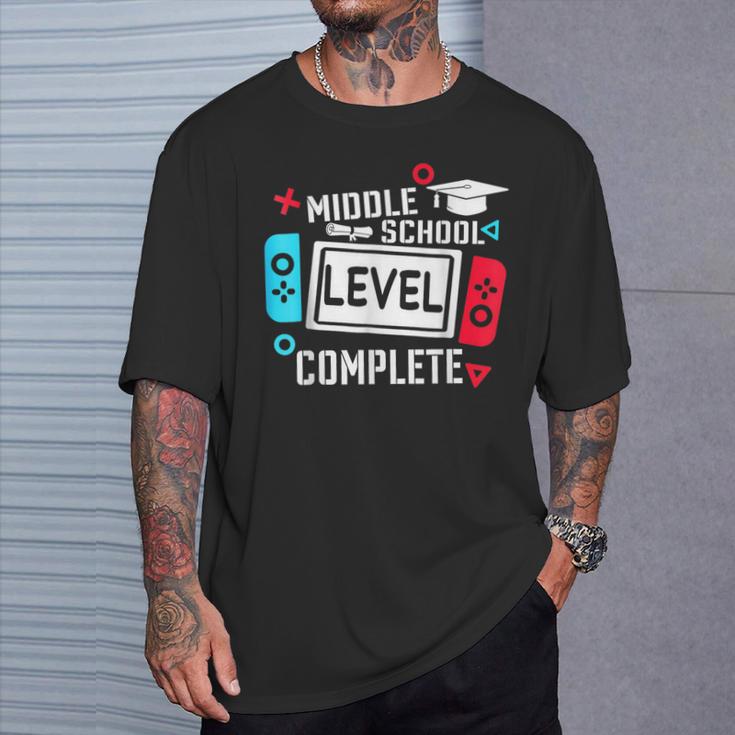 Middle School Level Complete Class Of 2024 Graduation T-Shirt Gifts for Him