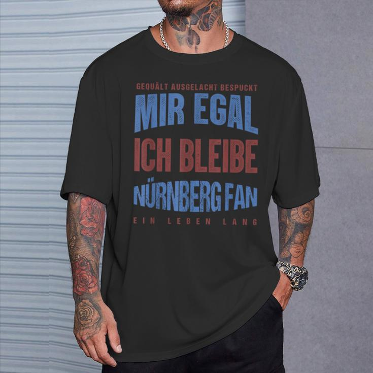 Mir Egal Ich Bleibe Nuremberg Fan Football Fan T-Shirt Geschenke für Ihn