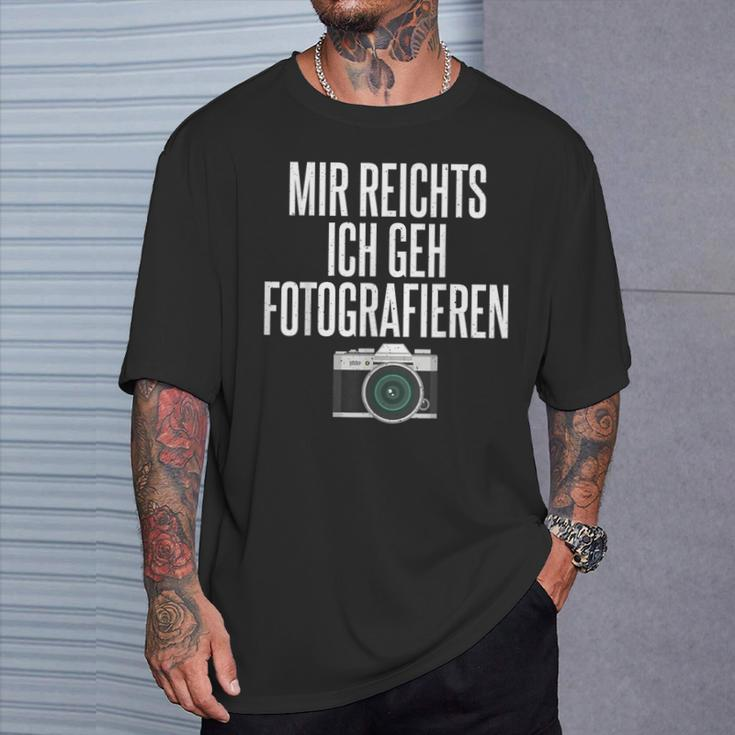 Mir Reichts Ich Geh Fotografieren Camera Photographer T-Shirt Geschenke für Ihn