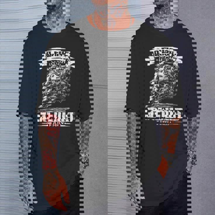 Mir Reicht's Ich Geh Motorcycle Fahren Cool Biker Saying S T-Shirt Geschenke für Ihn