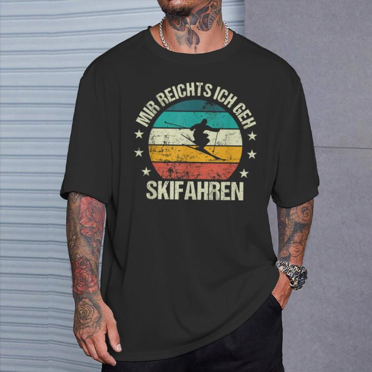 Mir Reichts Ich Geh Skiing Retro Skier Vintage Ski T-Shirt Geschenke für Ihn