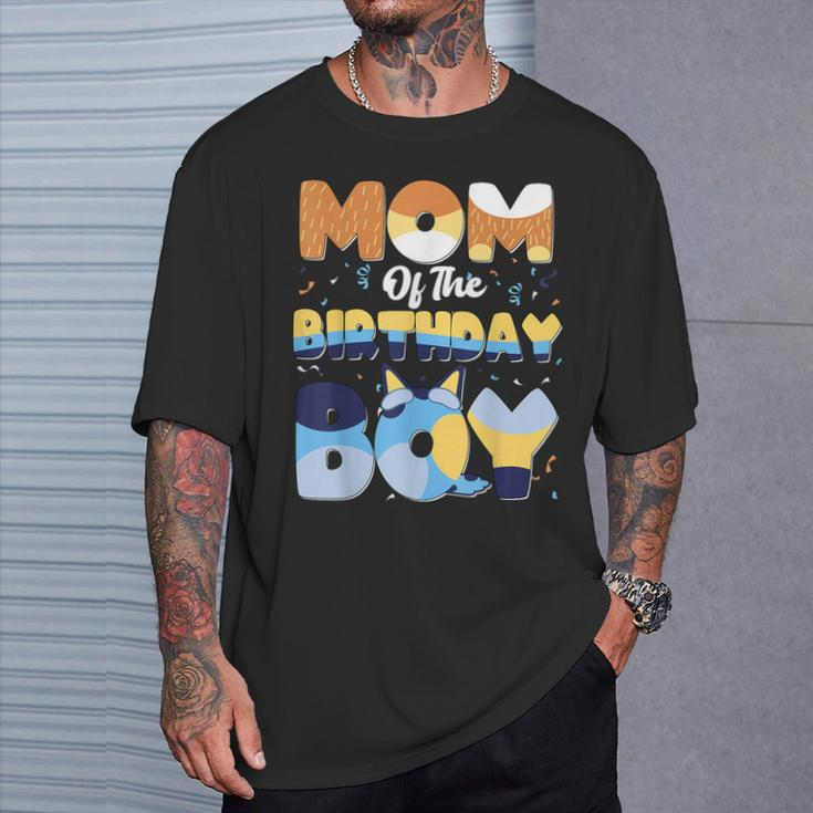 Mom And Dad Birthday Boy Dog Family Matching T-Shirt Gifts for Him