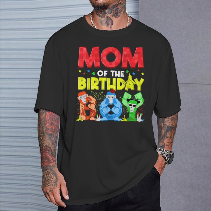 Mom And Dad Birthday Boy Gorilla Game Family Matching T-Shirt Gifts for Him