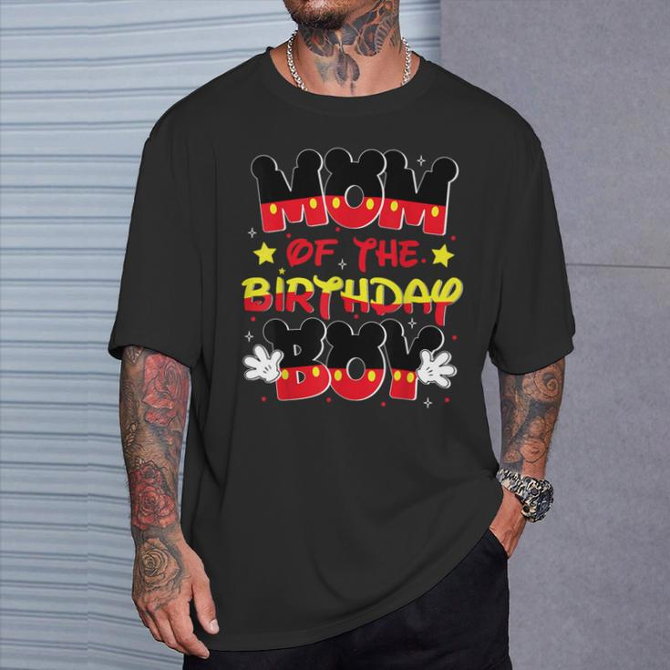 Mom And Dad Birthday Boy Mouse Family Matching T-Shirt Gifts for Him