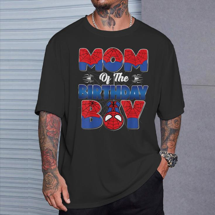 Mom And Dad Birthday Boy Spider Family Matching T-Shirt Gifts for Him