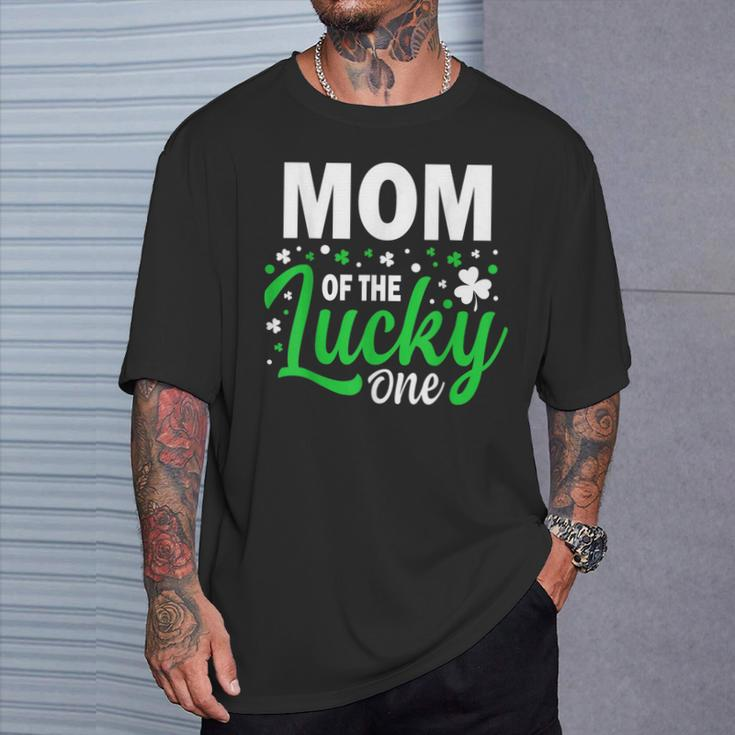 Mom Of The Lucky One Birthday Family St Patrick's Day T-Shirt Gifts for Him