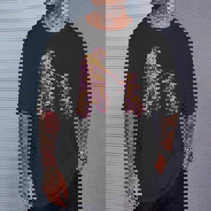 Motocross Padre E Hijo Día Del Padre Camiseta unisex Regalos para él