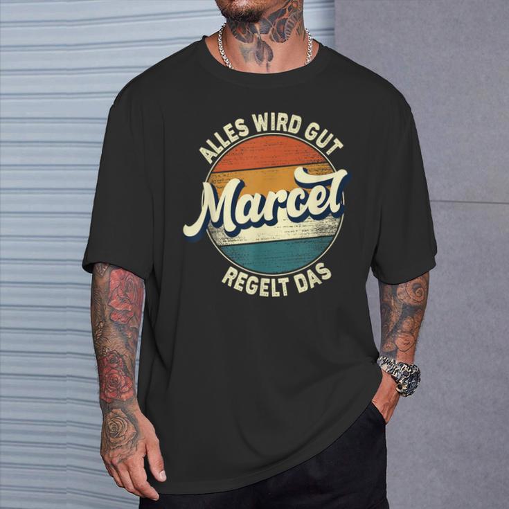 Name Marcel Alles Wird Gut Marcel Regelt Das S T-Shirt Geschenke für Ihn