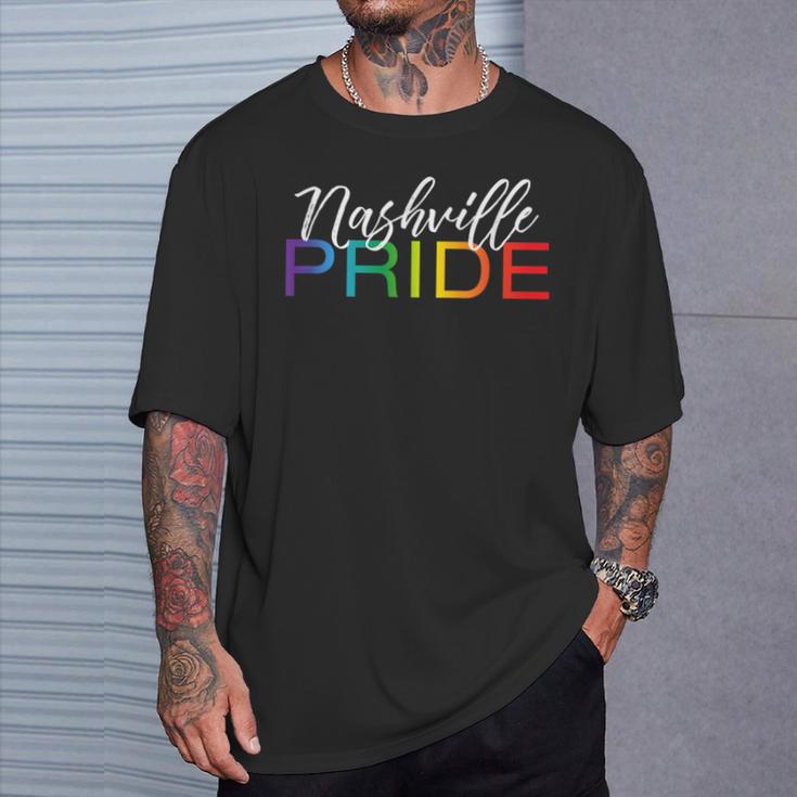 Nashville Pride Cute Gay Pride Month T-Shirt Gifts for Him