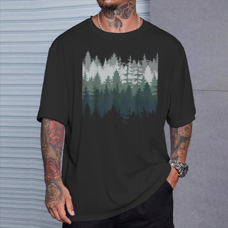 Nature Trees And Forest T-Shirt Gifts for Him