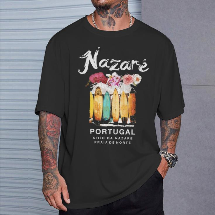 Nazare Portugal Surfing Vintage T-Shirt Gifts for Him