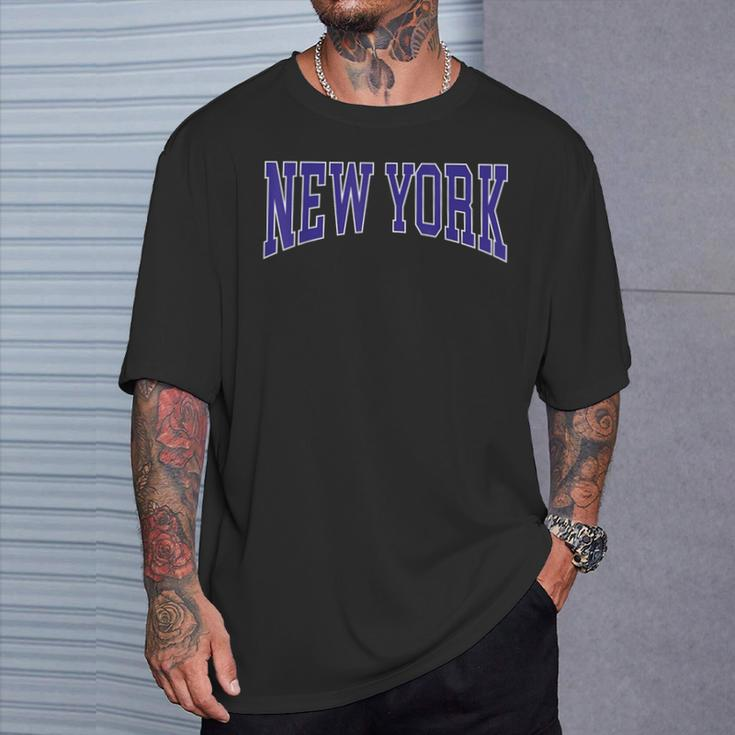 New York City Text T-Shirt Gifts for Him