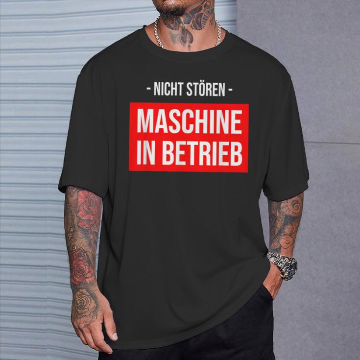 Nicht Stören Maschinen German Text T-Shirt Geschenke für Ihn