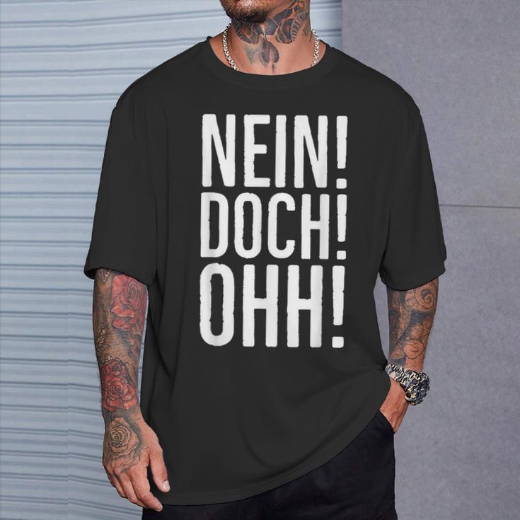 No Yes Ohh Louis De Funès Slogan T-Shirt Geschenke für Ihn