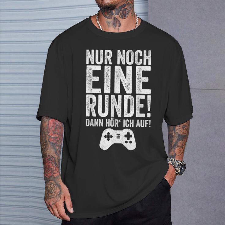 Noch Eine Round Cool Pc Gaming Gamer Nerd Gamer T-Shirt Geschenke für Ihn