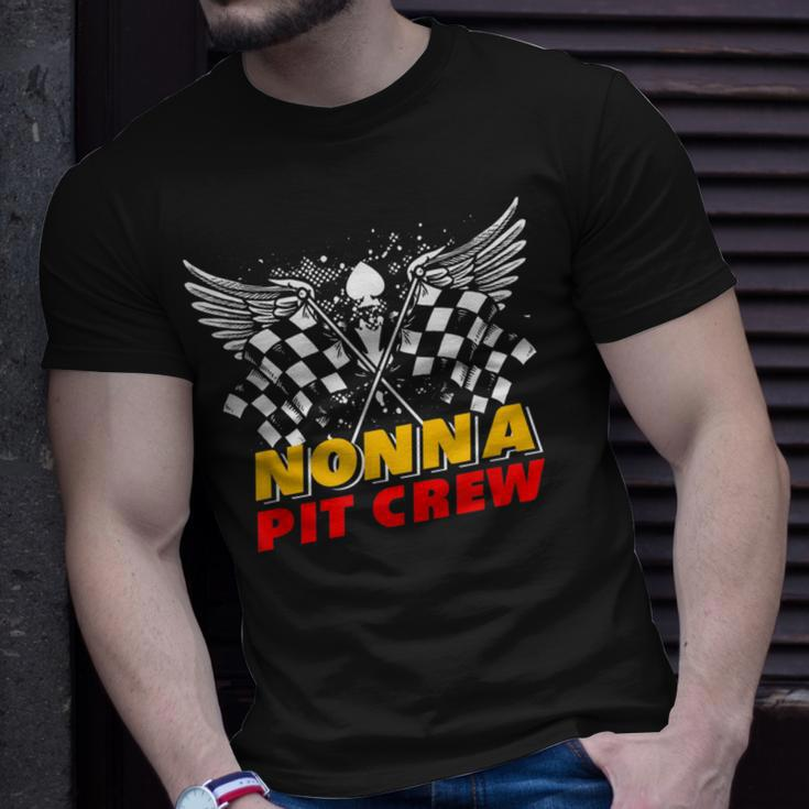 Nonna Pit Crew Race Car Birthday Party Matching Family T-Shirt Gifts for Him