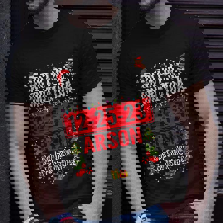 North Pole Correctional Arson Caught Smoking The Mistletoe T-Shirt Gifts for Him North Pole Correctional Arson Caught Smoking The Mistletoe T-Shirt Gifts for Him