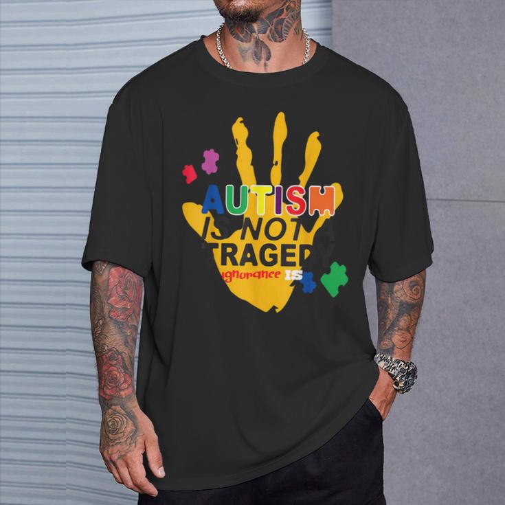 Not A Tragedy Saying Inspirational Autism Awareness T-Shirt Gifts for Him