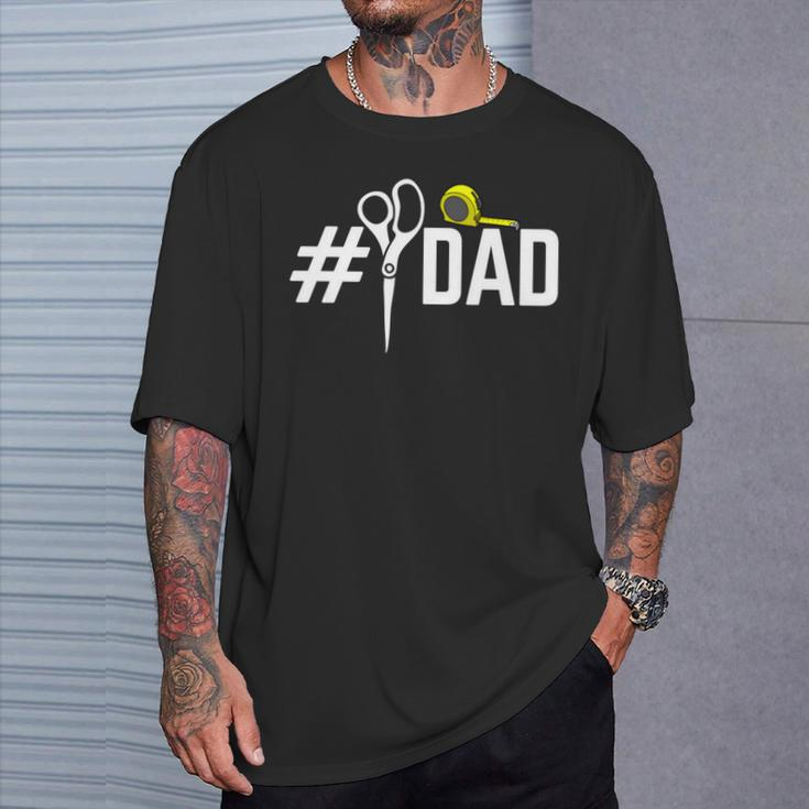 Number One Sewing Dad Quilting Father's Day Sewer Dad T-Shirt Gifts for Him
