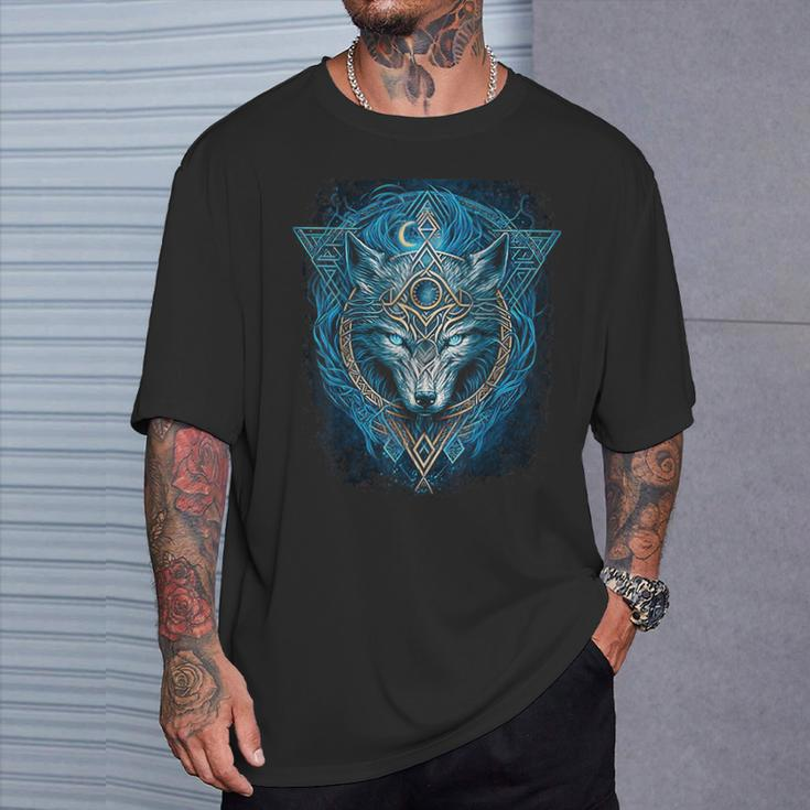 Odin's Wolf Northman Valhalla Norse Mythology T-Shirt Gifts for Him