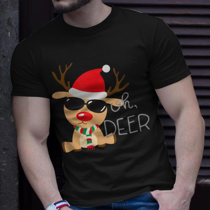 Oh Deer Reindeer T-Shirt Gifts for Him