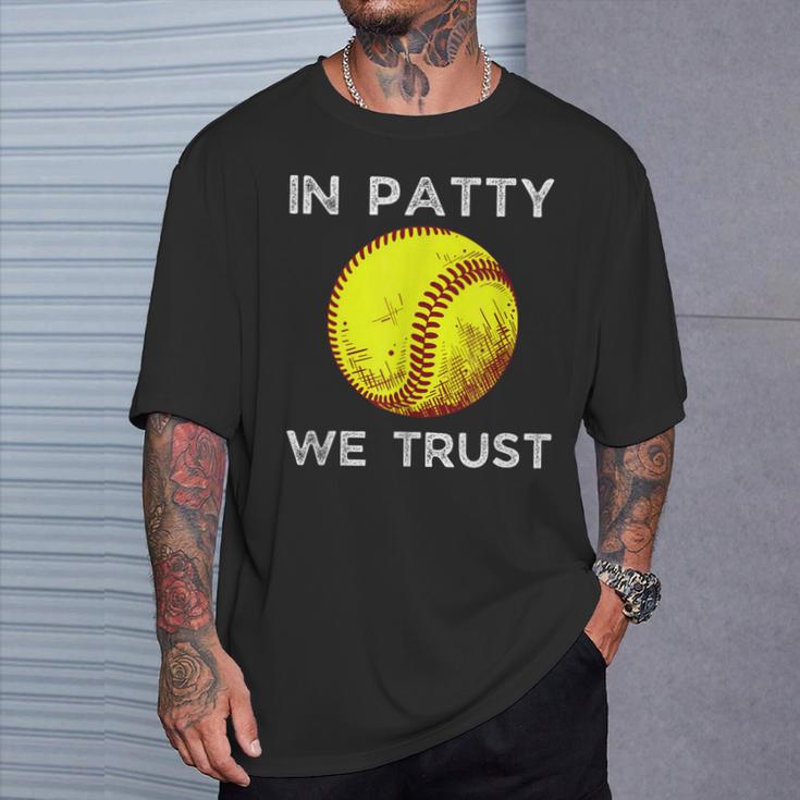 Oklahoma In Patty We Trust Softball Boomer T-Shirt Gifts for Him