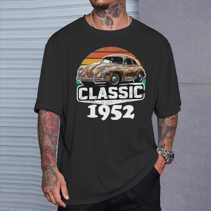 Oldtimer 1952 Geburtstag Für Männer Papaatertag T-Shirt Geschenke für Ihn