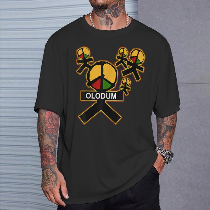 Olodum Music Festival Logo Grey Navy Black T-Shirt Gifts for Him