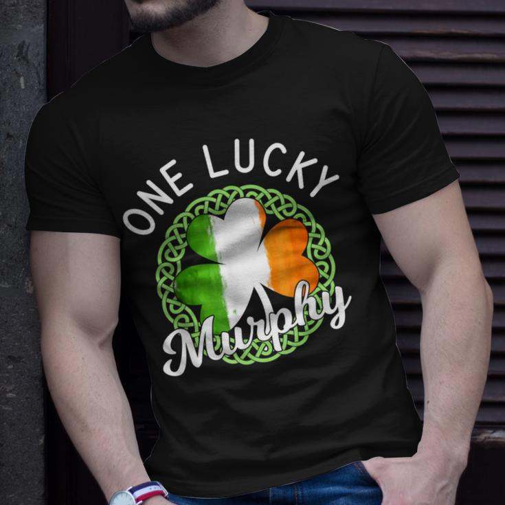 One Lucky Murphy Irish Family Name T-Shirt Gifts for Him