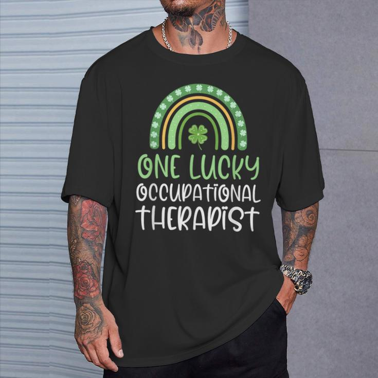 One Lucky Occupational Therapist St Patrick's Day Therapy Ot T-Shirt Gifts for Him