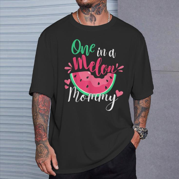 One In A Melon Mommy Birthday Party Matching Family Group T-Shirt Gifts for Him