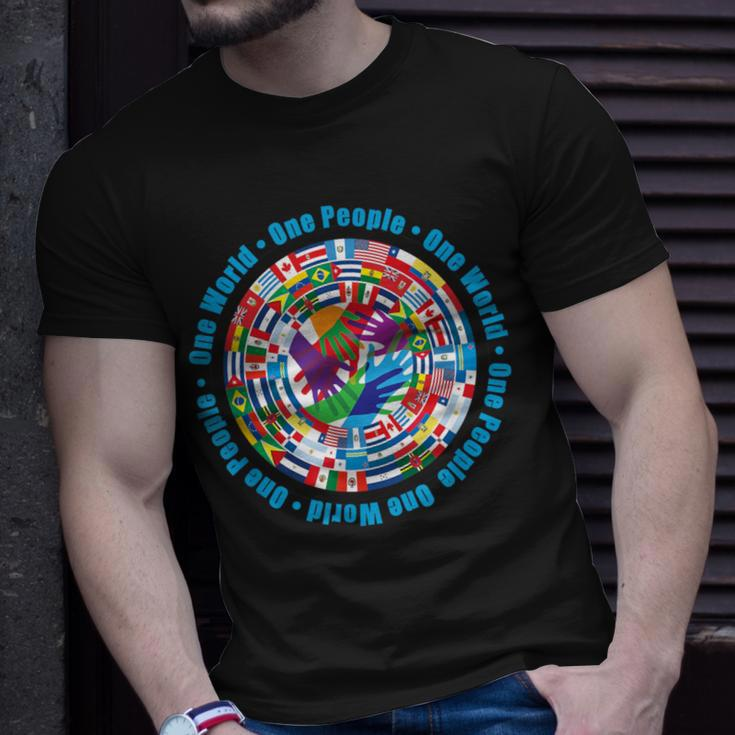 One World One PeopleT-Shirt Gifts for Him