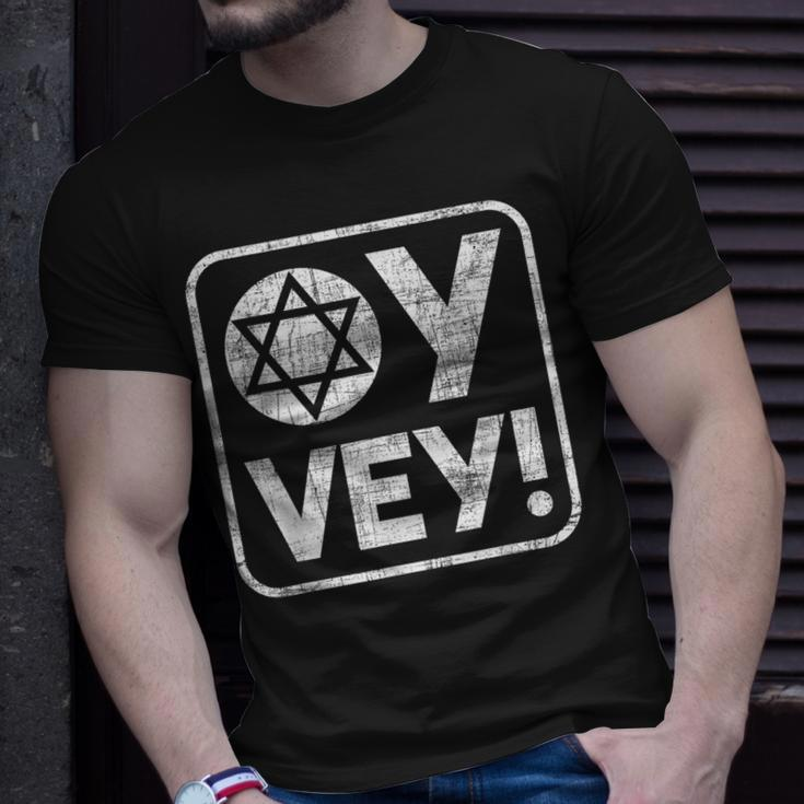 Oy Vey Jewish Jews Israelites Hashana Star Of David T-Shirt Gifts for Him