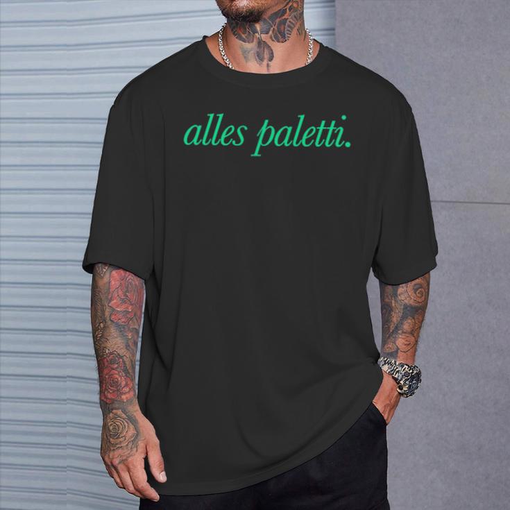 All Paletti – Bauch Voll Spaghetti X Livelife – 2 Sides T-Shirt Geschenke für Ihn