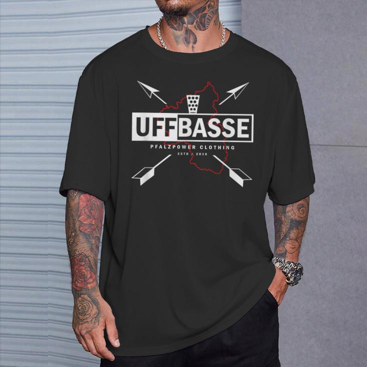 Pälzer Uffbasse Woifeschd Dubbeglas Schorle Palatine Dialect T-Shirt Geschenke für Ihn