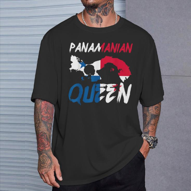 Panamanian Queen Panama Flag Afro-Pride Proud Independent T-Shirt Gifts for Him