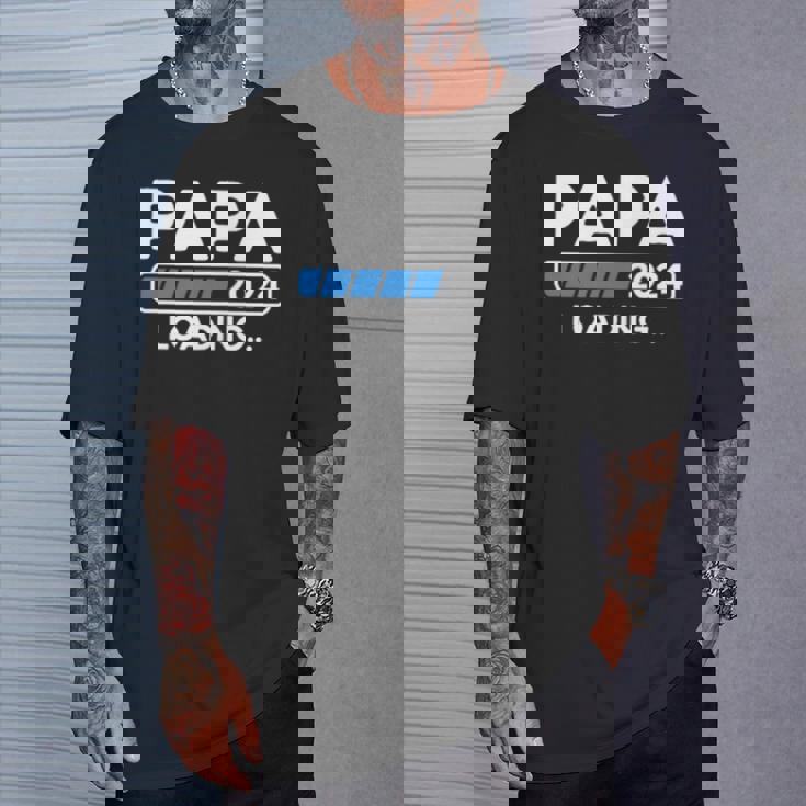 Papa 2024 Cargando Anuncio De Embarazo Soon To Be Papa Camiseta unisex Regalos para él
