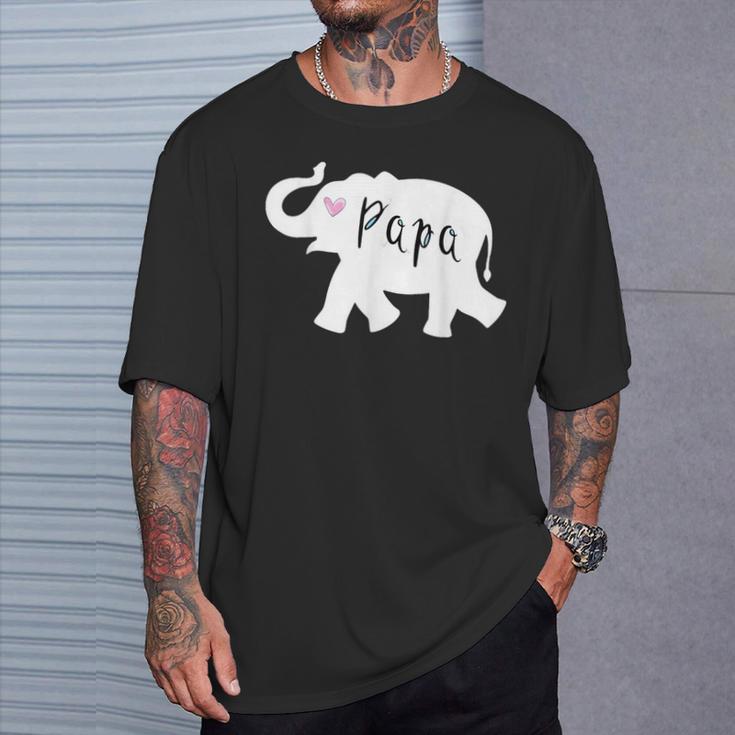 Papa Afrika Elefant T-Shirt Geschenke für Ihn