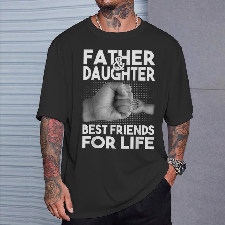 Papa & Tochter Beste Freunde Fürs Leben Partnerlookatertag T-Shirt Geschenke für Ihn