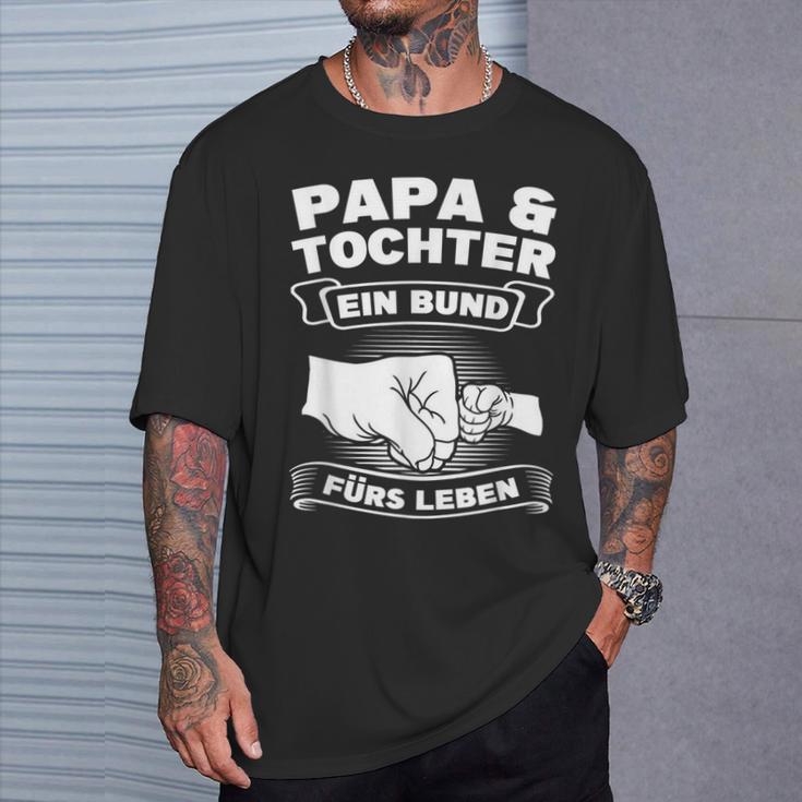 Papa & Tochter Ein Bund Für Leben Papa Dochter T-Shirt Geschenke für Ihn