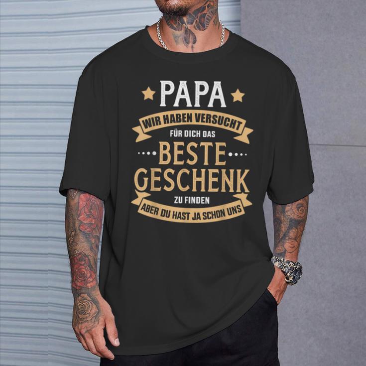 Papa Beste Geschenk Hast Uns Füratertag Und Geburtstag T-Shirt Geschenke für Ihn