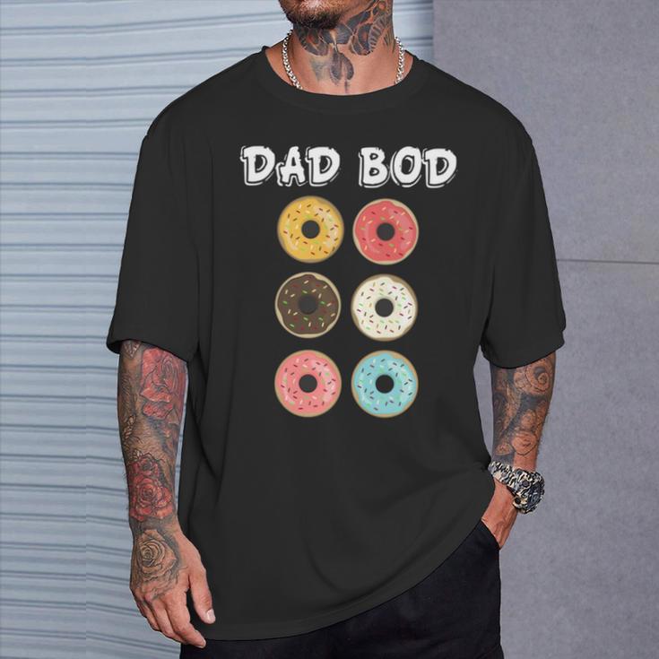 Papa Bod Lustige Donuts T-Shirt Geschenke für Ihn