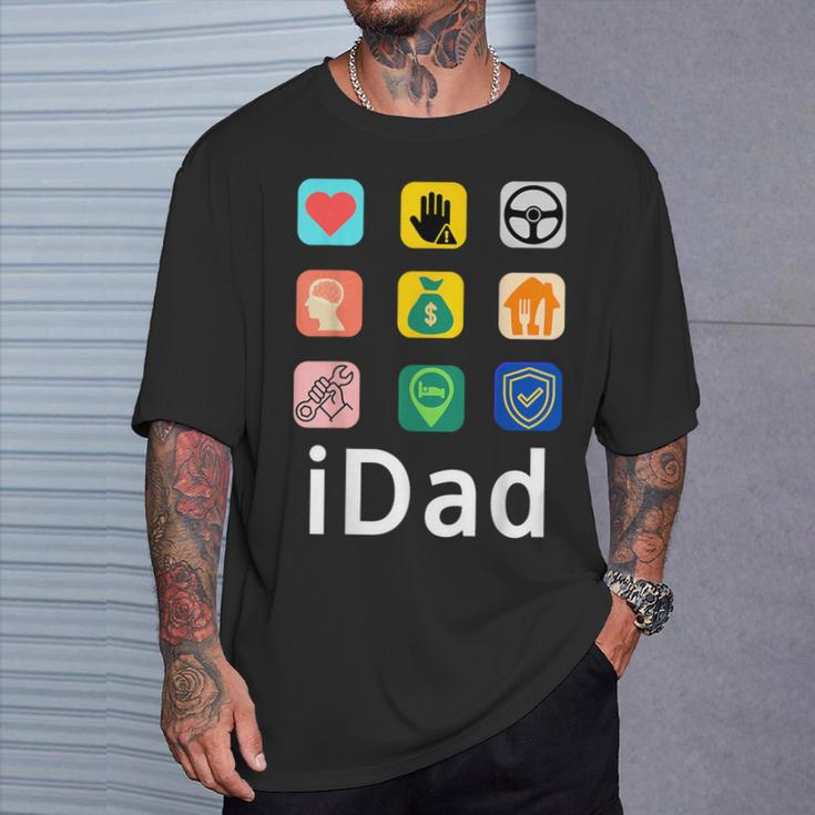 Papa I Dad Als Lustige Appatertag T-Shirt Geschenke für Ihn