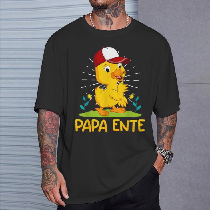 Papa Ente Entenliebhaber Männer Enten T-Shirt Geschenke für Ihn