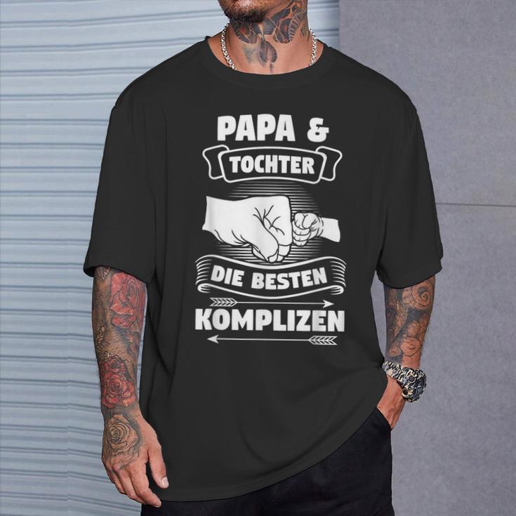 Papa Tochter Die Besten Komplizen T-Shirt Geschenke für Ihn