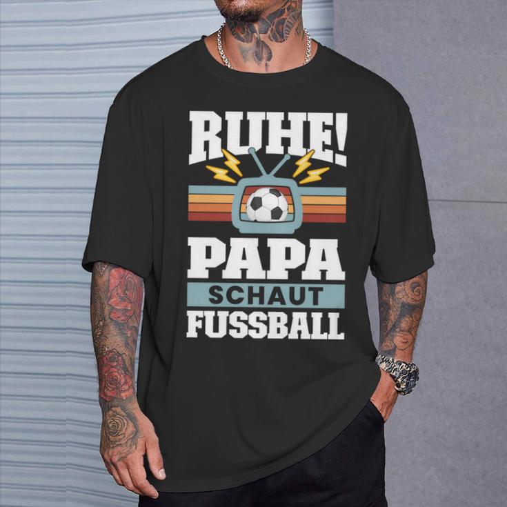 Papaater Fussball Fussball Fan Ballatertag T-Shirt Geschenke für Ihn