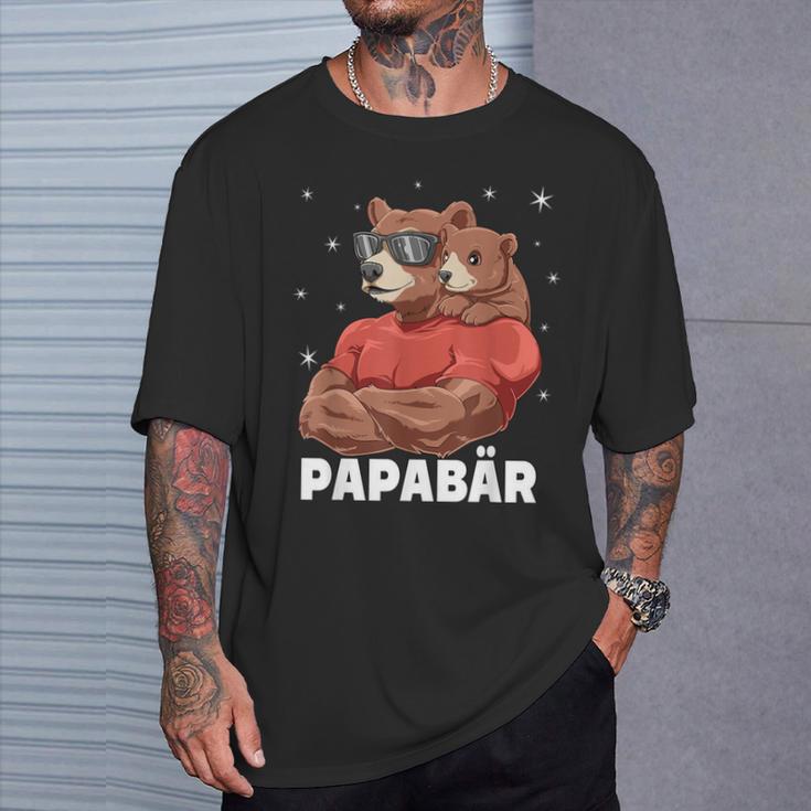 Papabear Bear Papa Und Baby Papa Father's Day Für Einen Papa T-Shirt Geschenke für Ihn