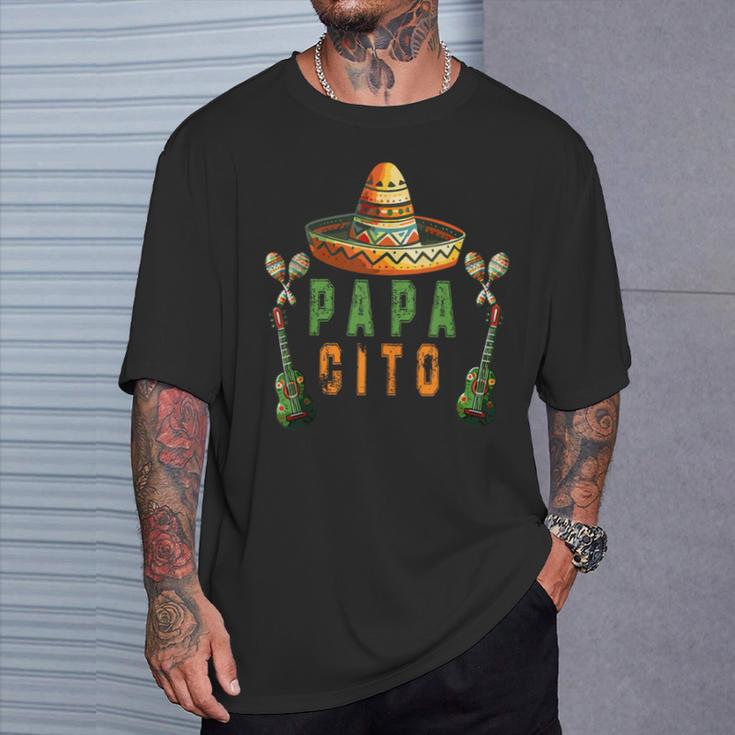 Papacito Lustiger Mexikanischer Papa Cinco De Mayoatertag T-Shirt Geschenke für Ihn