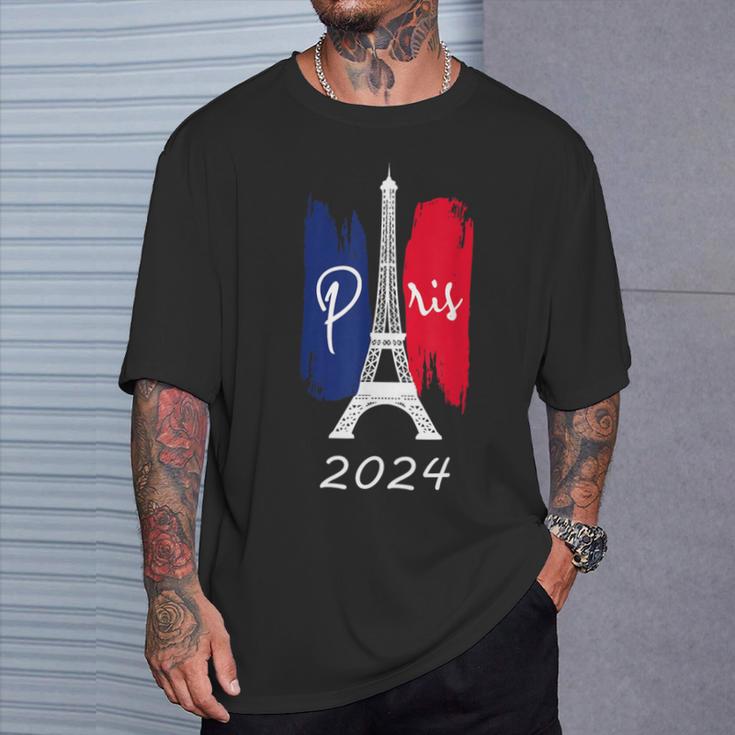 Paris France 2024 T-Shirt Geschenke für Ihn