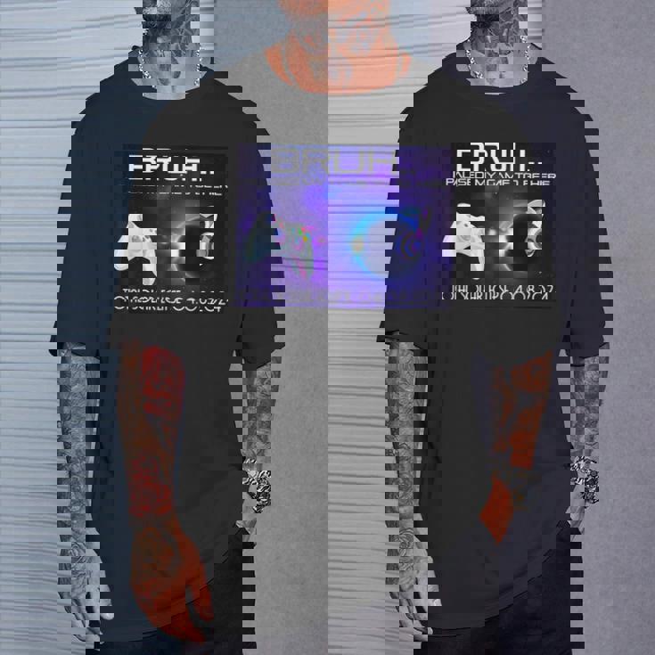 I Paused My Game To Be Here Total Solar Eclipse 2024 Gamer T-Shirt Gifts for Him I Paused My Game To Be Here Total Solar Eclipse 2024 Gamer T-Shirt Gifts for Him